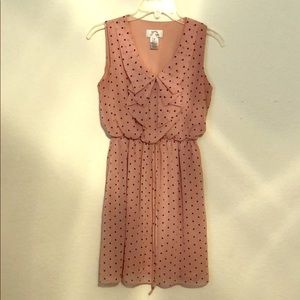 Pink polka dot dress